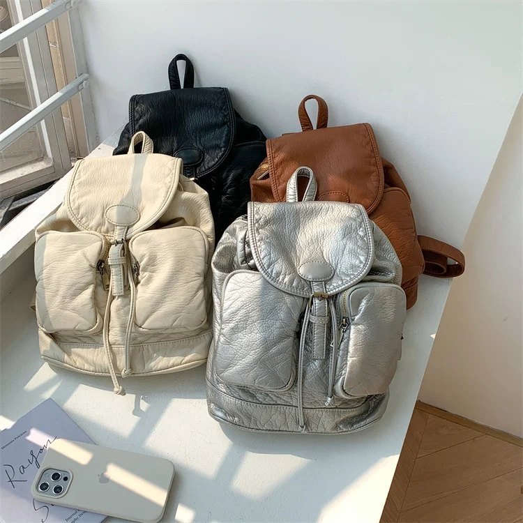 Large Capacity Drawstring Women Back Pack Bag Casual Sport Travel Ladies Backpack PU Leather Multiple Pockets Backpacks for Girl
Large Capacity Drawstring Women Back Pack Bag Casual Sport Travel Ladies Backpack PU Leather Multiple Pockets Backpacks for Girl