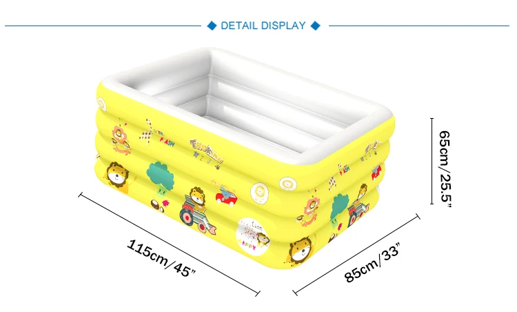 4-layer rings newborn infant swimming pool inflatable playcenter outdoor inflatable pool enclosure 120cm