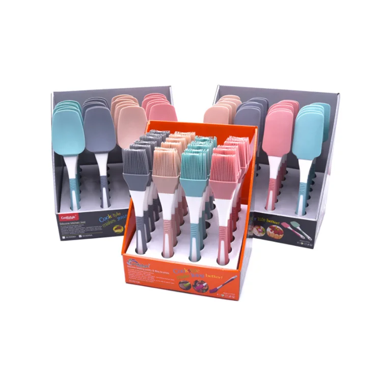 Colors Oil Knife Scraper Brush Heat Resistant Multifunction Silicone Baking Tools ZGJ-0326
Colors Oil Knife Scraper Brush Heat Resistant Multifunction Silicone Baking Tools ZGJ-0326
