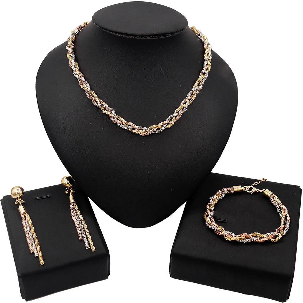 Yulaili Selling Best Casual Costume Collocation Necklace Jewelry Set Pop Style For Daily Copper Alloy Necklace Bracelet Hot Set
Yulaili Selling Best Casual Costume Collocation Necklace Jewelry Set Pop Style For Daily Copper Alloy Necklace Bracelet Hot Set