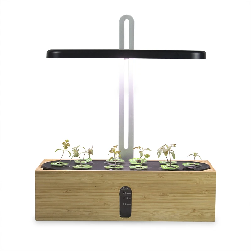 hydroponic growing system with LED grow light indoor herb garden kit for 10 plants, Black
hydroponic growing system with LED grow light indoor herb garden kit for 10 plants, Black