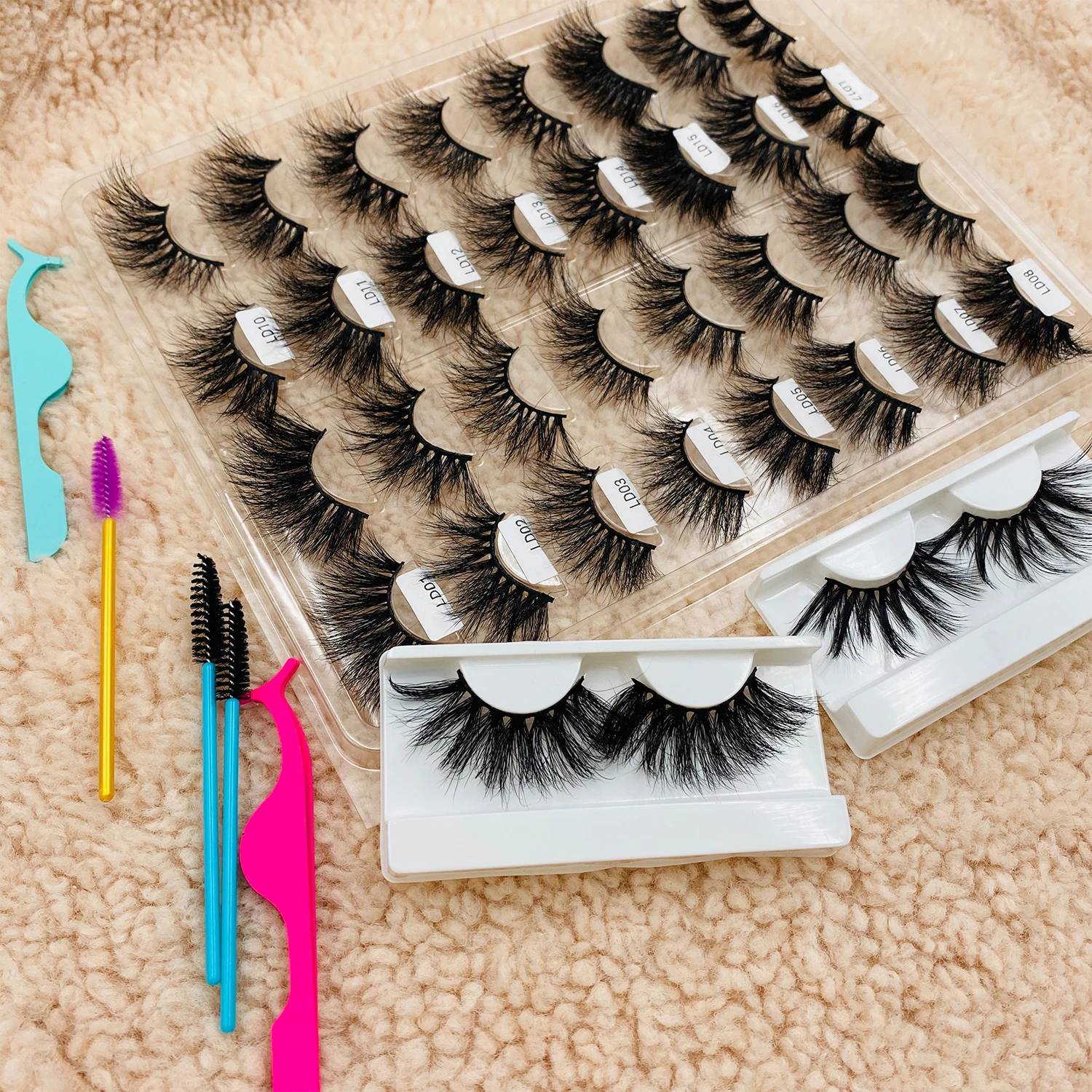 25Mm Mink Eyelashes Fluffy Eyelash Vendors Mink 3D False Mink Lashes With Lash Boxes
25Mm Mink Eyelashes Fluffy Eyelash Vendors Mink 3D False Mink Lashes With Lash Boxes