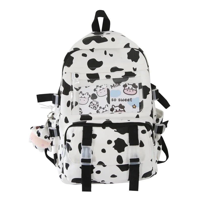 Japan Korea New Fashion Trend beautiful Cow Pattern College Canvas Large Capacity Student Bag Backpack school bags
Japan Korea New Fashion Trend beautiful Cow Pattern College Canvas Large Capacity Student Bag Backpack school bags