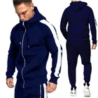 Set SR-XC001DZ Wholesale Autumn Winter Men Clothing 2 Pieces Hoodie And Jogger Pants Set