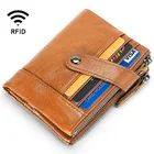 Vintage genuine leather large capacity men's wallet