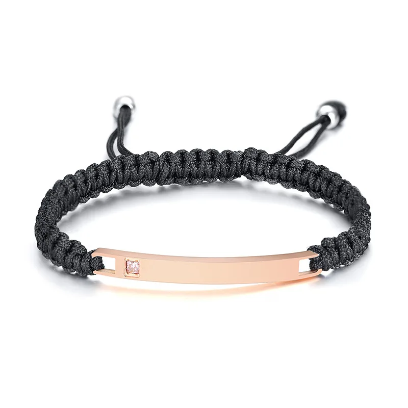 Fashion personality lettering cubic zircon hand stainless steel adjustable couple bracelet, Black,rose gold
Fashion personality lettering cubic zircon hand stainless steel adjustable couple bracelet, Black,rose gold