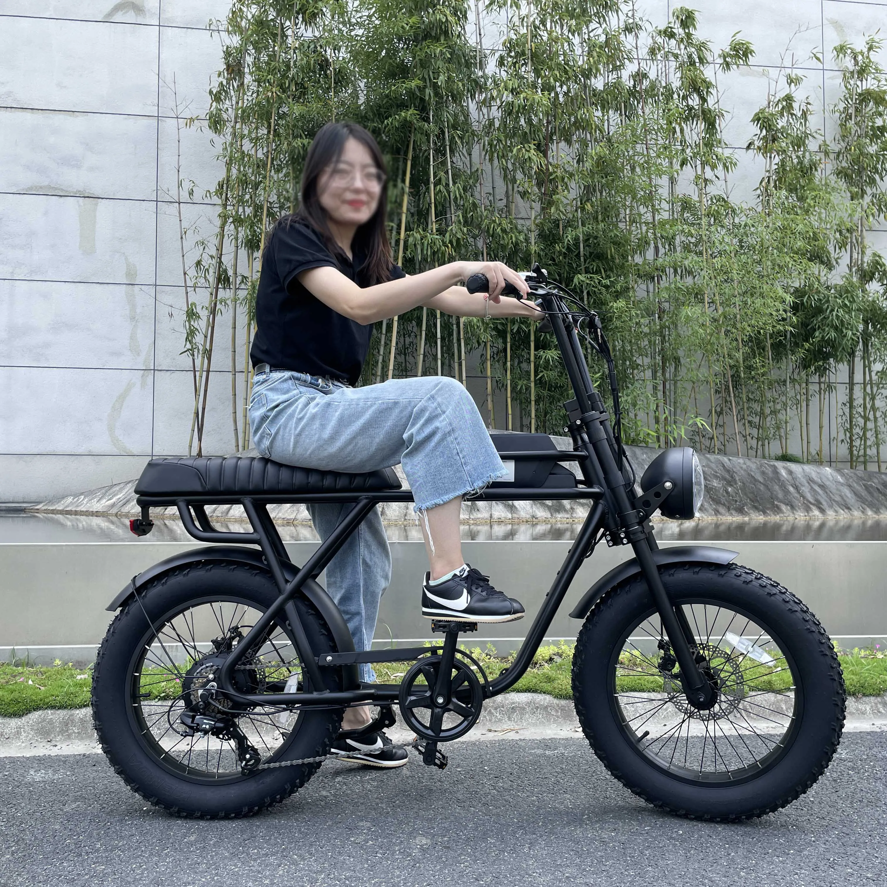 Lovely Design 73 Fat Tire Electric Bicycle 20 Inch Super Aluminum Alloy Frame Chinese Electric Bike E-bike with Two Seats, Black color
Lovely Design 73 Fat Tire Electric Bicycle 20 Inch Super Aluminum Alloy Frame Chinese Electric Bike E-bike with Two Seats, Black color