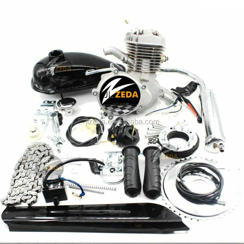 2020 moped bicycle engine kit 80cc zeda88 muffler high