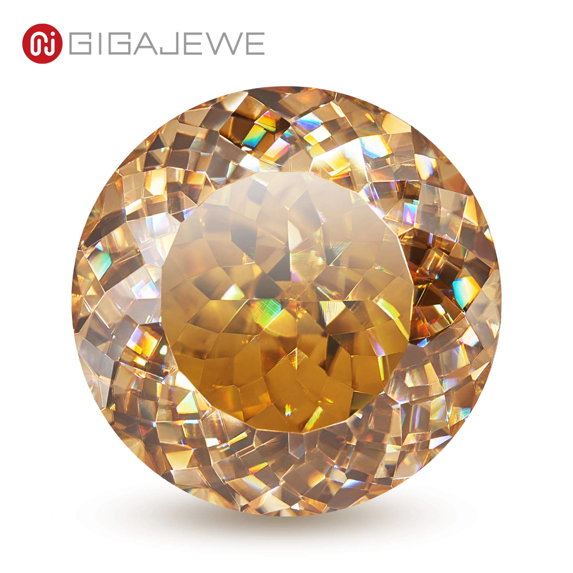 GIGAJEWE Moissanite Loose Diamond Golden Color Round Portugal cut Gemstone Moissanite Stone Hardness Beads Stone
GIGAJEWE Moissanite Loose Diamond Golden Color Round Portugal cut Gemstone Moissanite Stone Hardness Beads Stone