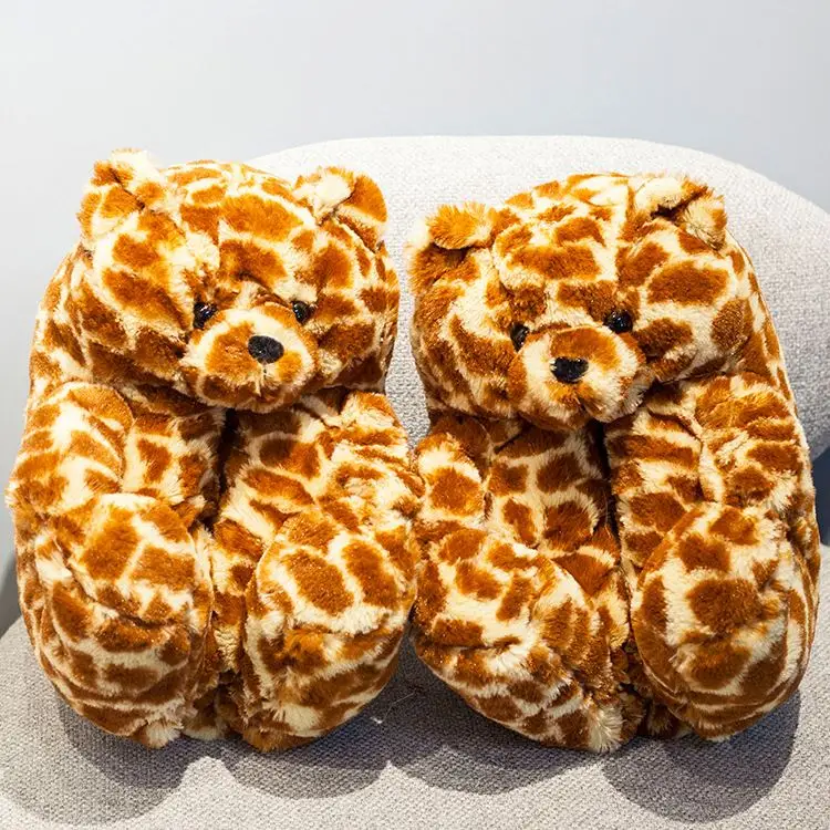 Lollovita Lovely Teddy Bear Slippers Winter House Bedroom Indoor Slippers Fur Slides Plush Toys Soft Teddy Bear Slippers, Picture
Lollovita Lovely Teddy Bear Slippers Winter House Bedroom Indoor Slippers Fur Slides Plush Toys Soft Teddy Bear Slippers, Picture