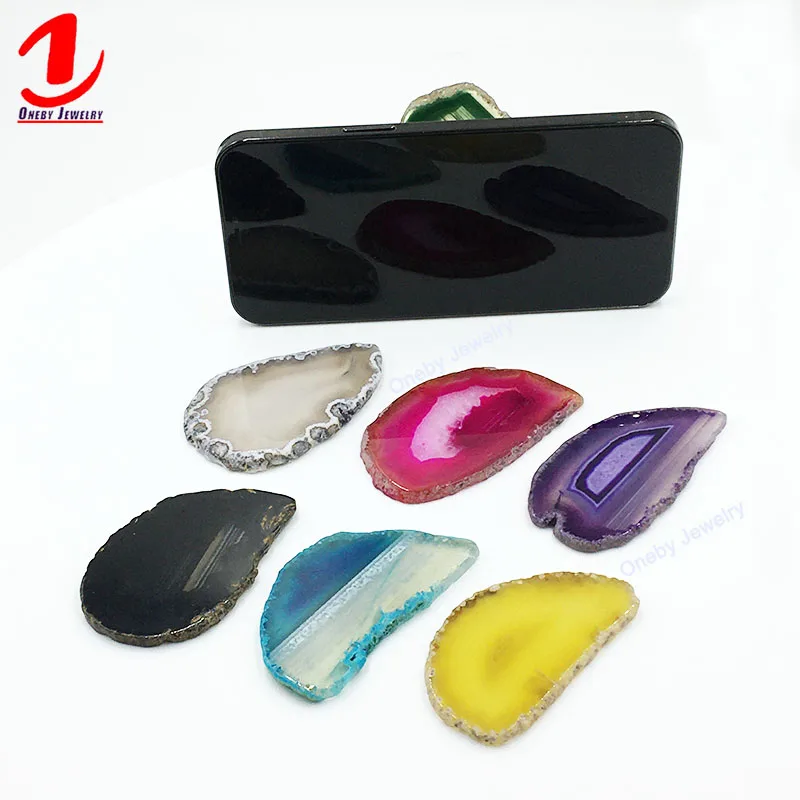 40-70mm Leaf Raw Agate Slice Customized New Cell Mobile Phone Expanding Gemstone Handle Hand Grip Holder Stand Socket
40-70mm Leaf Raw Agate Slice Customized New Cell Mobile Phone Expanding Gemstone Handle Hand Grip Holder Stand Socket