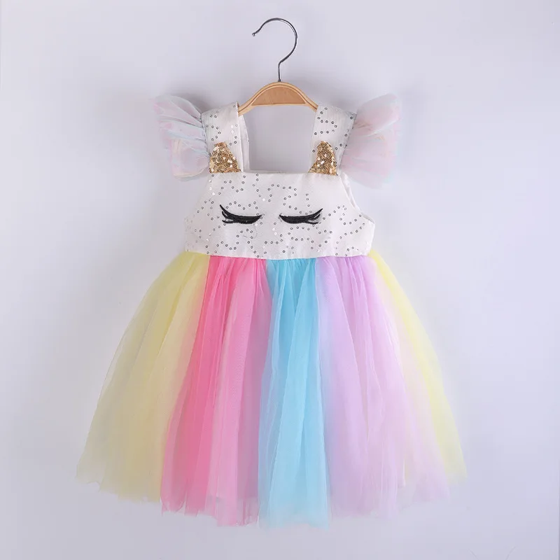 Custom Baby Girl Dress Rainbow Color Unicorn Girls Party Dress, Customized color
Custom Baby Girl Dress Rainbow Color Unicorn Girls Party Dress, Customized color