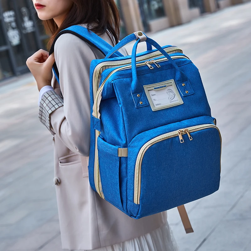 Wholesale Custom Luxury Foldable Baby Bed Diaper Bag Backpacks 3 in 1 Diaper Bag with Changing Station
Wholesale Custom Luxury Foldable Baby Bed Diaper Bag Backpacks 3 in 1 Diaper Bag with Changing Station