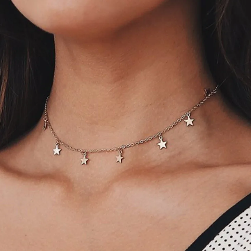 European and American cross border jewelry fashion simple Star Pendant Necklace cheap jewelry supply wholesale
European and American cross border jewelry fashion simple Star Pendant Necklace cheap jewelry supply wholesale