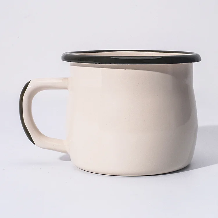 Mikenda hot sale coffee travel mug custom sublimation enamel mug, Customized color acceptable
Mikenda hot sale coffee travel mug custom sublimation enamel mug, Customized color acceptable