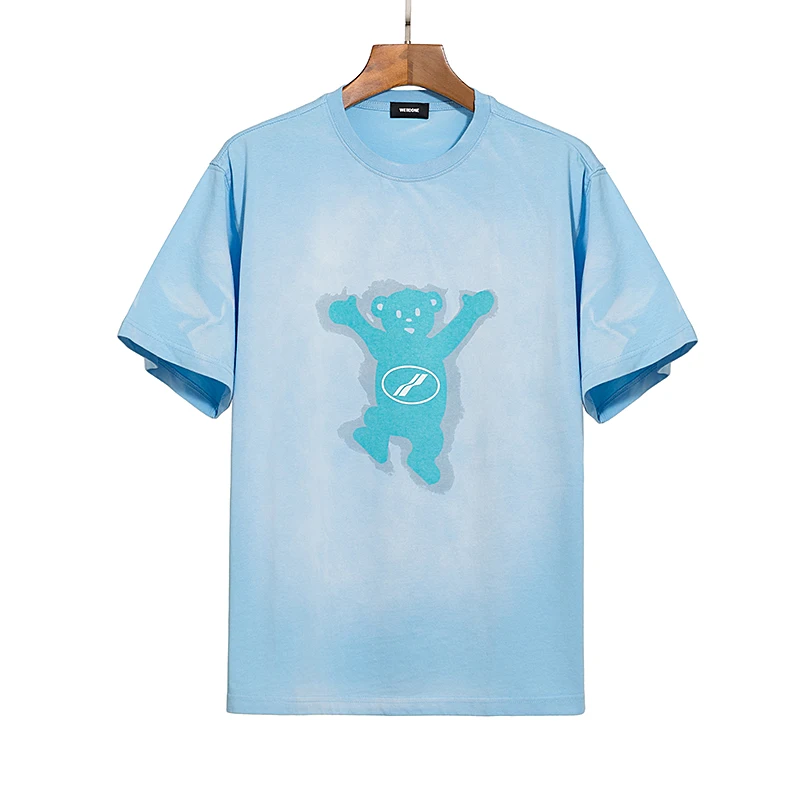 Summer Light Blue Tie-dye Cotton T-shirt Women's Cute Bear Short-sleeved Billieeilish Cute Sweet Loose T-shirt
Summer Light Blue Tie-dye Cotton T-shirt Women's Cute Bear Short-sleeved Billieeilish Cute Sweet Loose T-shirt
