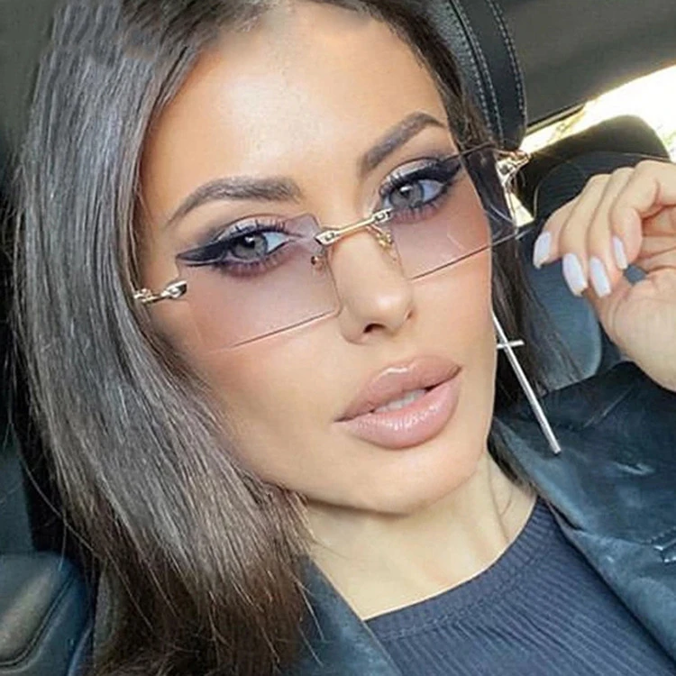High End Spring Fashion Shades Blue Vintage Luxury Rimless Women Designer Sun Glass Sunglasses 2021, As pictures or customized color
High End Spring Fashion Shades Blue Vintage Luxury Rimless Women Designer Sun Glass Sunglasses 2021, As pictures or customized color