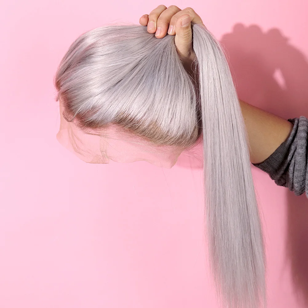 Gray Ombre Brown Wig Lace Front Human Hair Wig Natural Hairline Long Straight Hair Colorful Lace Wig with Baby Hair
Gray Ombre Brown Wig Lace Front Human Hair Wig Natural Hairline Long Straight Hair Colorful Lace Wig with Baby Hair