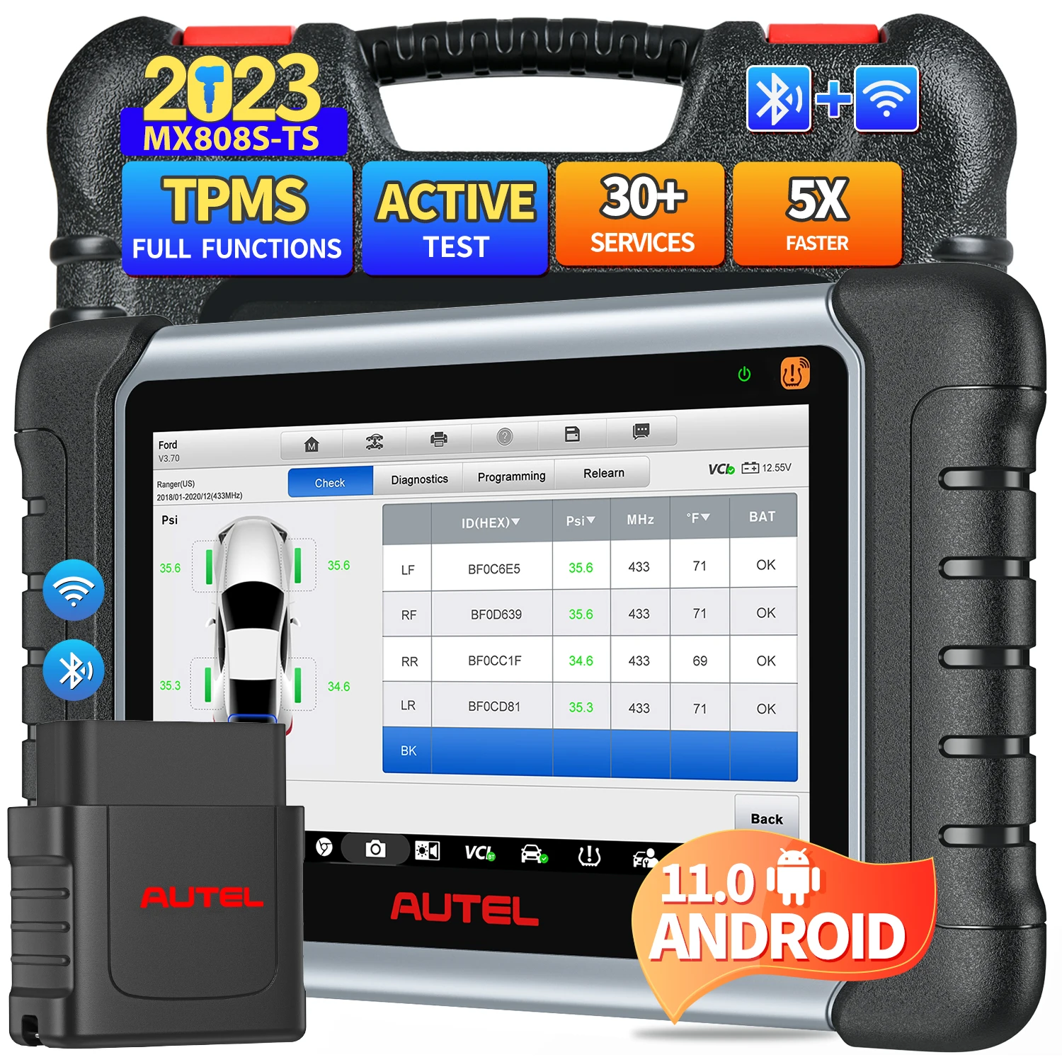 Autel MaxiCheck MX808S TS Vehicle Full System obd2 scannerTPMS Sensor Auto Tire Pressure Monitoring System Car Diagnostic Tools
Autel MaxiCheck MX808S TS Vehicle Full System obd2 scannerTPMS Sensor Auto Tire Pressure Monitoring System Car Diagnostic Tools
