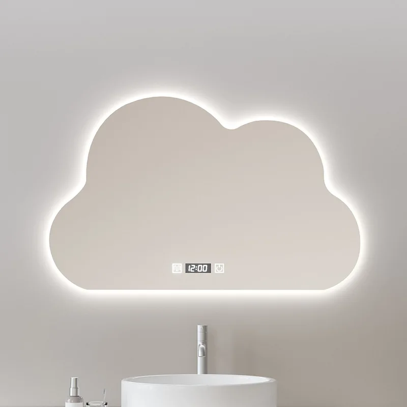 Dressing table makeup lamp mirror irregular shaped cloud smart bathroom mirror bathroom household lamp defogging mirror
Dressing table makeup lamp mirror irregular shaped cloud smart bathroom mirror bathroom household lamp defogging mirror
