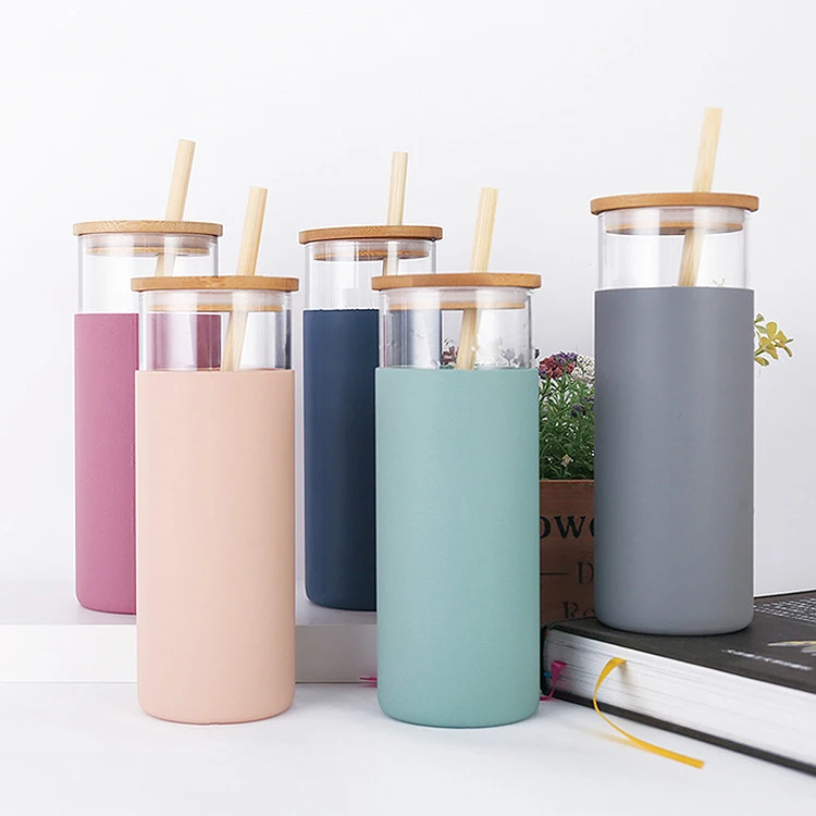 450ml custom bamboo lid silicone sleeve glass water drinking bottle with straw, White, yellow, red, pink, purple, black, orange and grey
450ml custom bamboo lid silicone sleeve glass water drinking bottle with straw, White, yellow, red, pink, purple, black, orange and grey