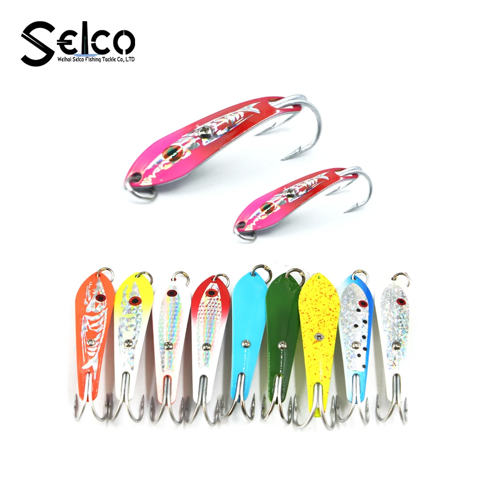 Sea fishing big trolling spoons drone spoon 3"/7.5cm, More than 200 different colors
Sea fishing big trolling spoons drone spoon 3"/7.5cm, More than 200 different colors