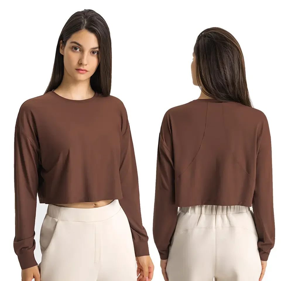 2023 Autumn/winter quick dry exercise jacquard yoga Shirt loose long sleeves t-shirt fitness sweatshirts
2023 Autumn/winter quick dry exercise jacquard yoga Shirt loose long sleeves t-shirt fitness sweatshirts