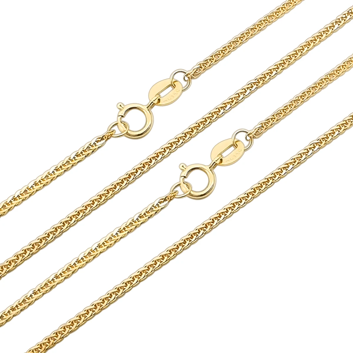 Hip hop Fashion Style Real 18K Solid Gold 1.5mm Thicker Chopin Chain Necklace For Men and Women Permanent Jewelry
Hip hop Fashion Style Real 18K Solid Gold 1.5mm Thicker Chopin Chain Necklace For Men and Women Permanent Jewelry
