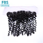 Peruvian Hair 100% Virgin Frontals With Baby Hair Human Lace Closure deep wave 13*4 Lace Frontal With Bundles