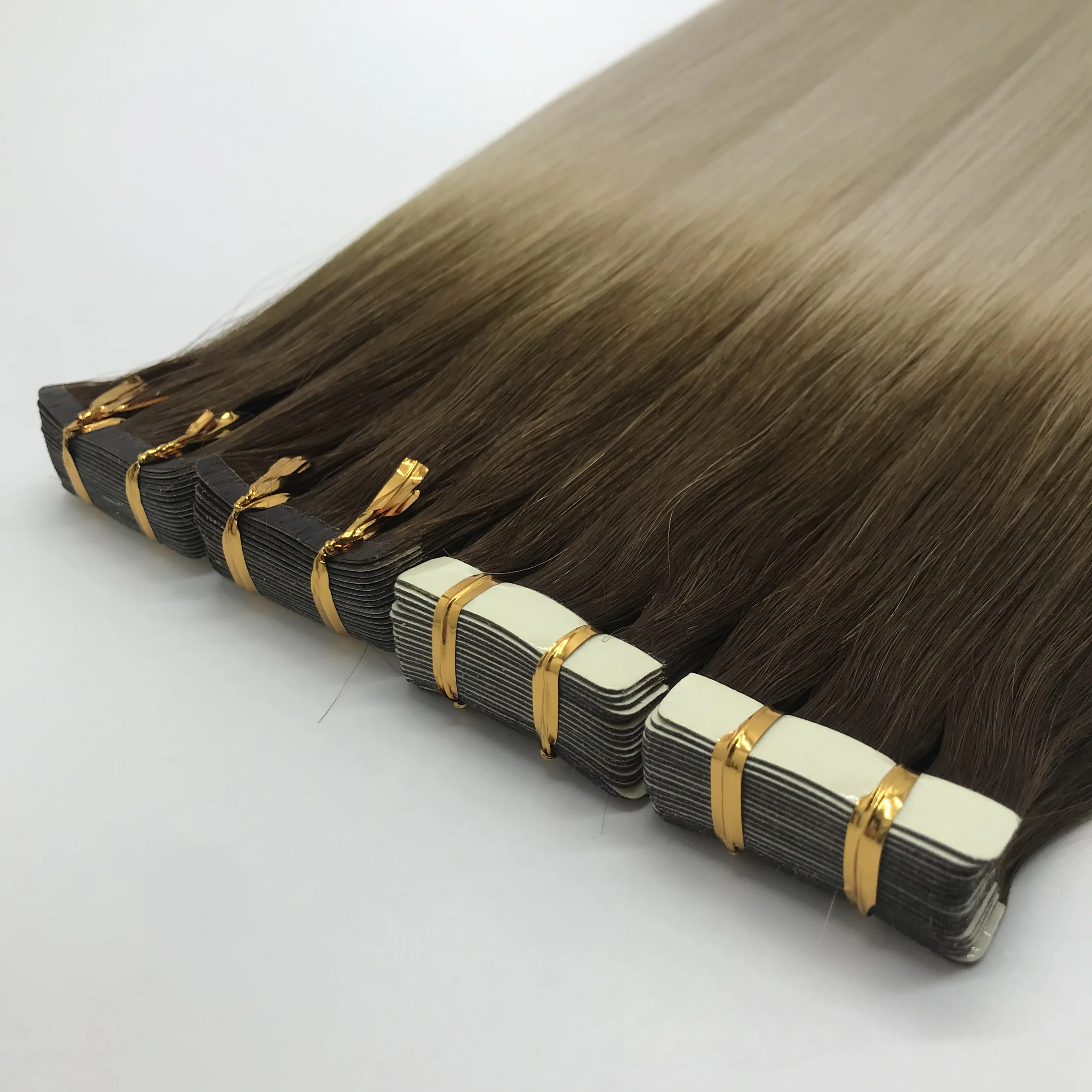 factory directly supplier remy 100% human skin weft invisible double drawn hair extension ombre color hair
factory directly supplier remy 100% human skin weft invisible double drawn hair extension ombre color hair