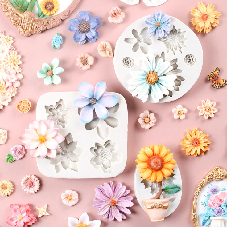 Rose flower Collection embossed chocolate silicone mold Fondant cake silicone mold baking mold, White or custom color
Rose flower Collection embossed chocolate silicone mold Fondant cake silicone mold baking mold, White or custom color