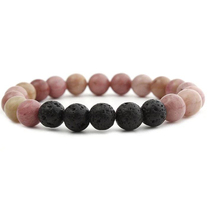 personalized initial gemstone bracelet lava bead rhodochrosite bracelet, As photos shows
personalized initial gemstone bracelet lava bead rhodochrosite bracelet, As photos shows