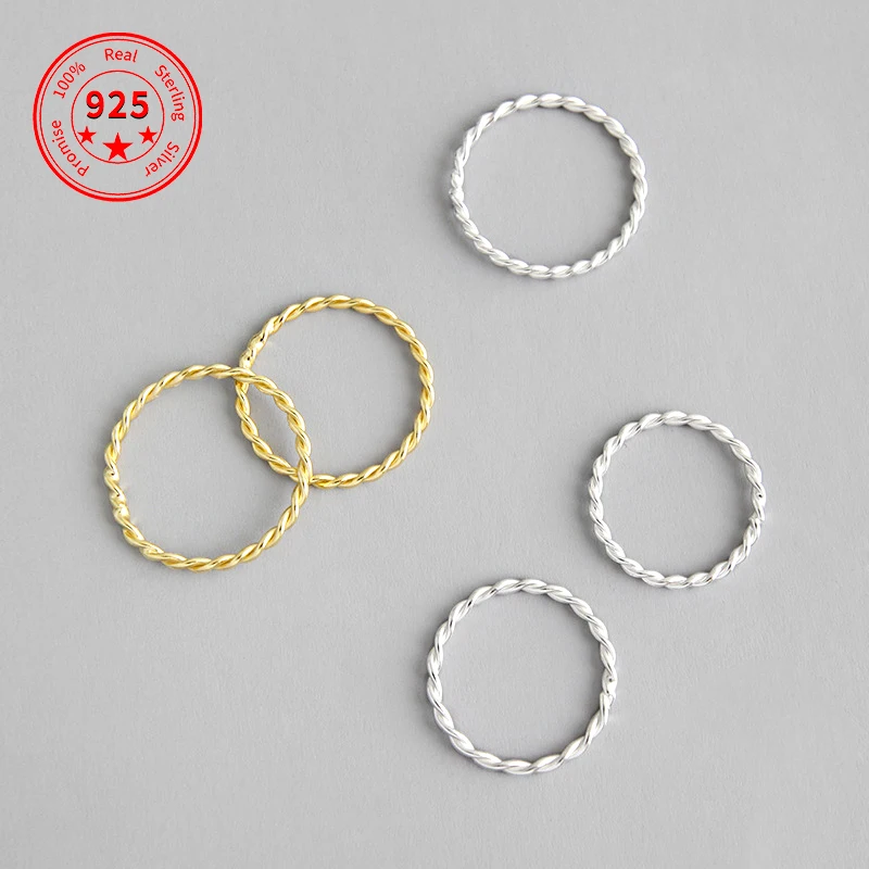 Pure S925 Sterling Silver Fine Rings Simple Hemp Pattern Gold Plated Circle Personality Fashion Retro Rings Women Jewelry, Silver,gold,rose gold,vintage silver
Pure S925 Sterling Silver Fine Rings Simple Hemp Pattern Gold Plated Circle Personality Fashion Retro Rings Women Jewelry, Silver,gold,rose gold,vintage silver