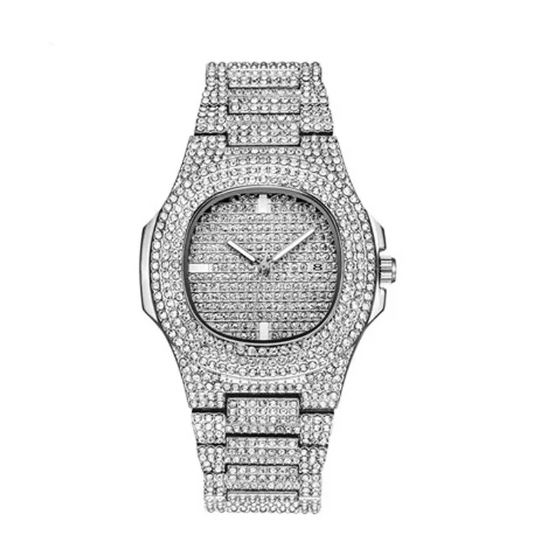 Wholesale hot sale custom alloy hiphop iced out gold full diamond bling bling watch for women
Wholesale hot sale custom alloy hiphop iced out gold full diamond bling bling watch for women