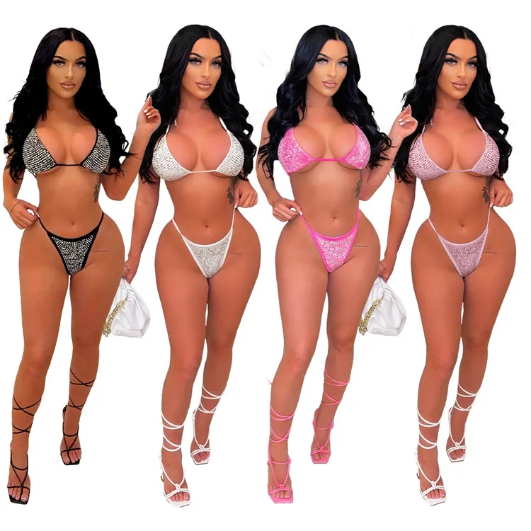 2022 New Sexy Lady Swimwear 2 Piece Set Bikini Tops Rhinestone Summer Women Beach Wear Swimsuit, Picture
2022 New Sexy Lady Swimwear 2 Piece Set Bikini Tops Rhinestone Summer Women Beach Wear Swimsuit, Picture