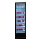 Customized Commercial Display Refrigerator Dining Room Showcase Supermarket Beverage Glass Door Cooler
