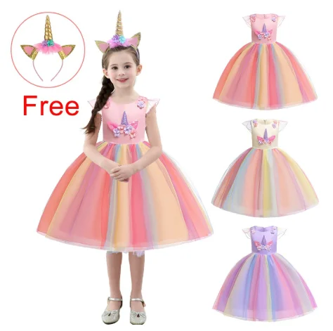 MQATZ New Design Unicorn Party Dress Children Clothing Birthday Princess Dress Free headband DJS003
MQATZ New Design Unicorn Party Dress Children Clothing Birthday Princess Dress Free headband DJS003