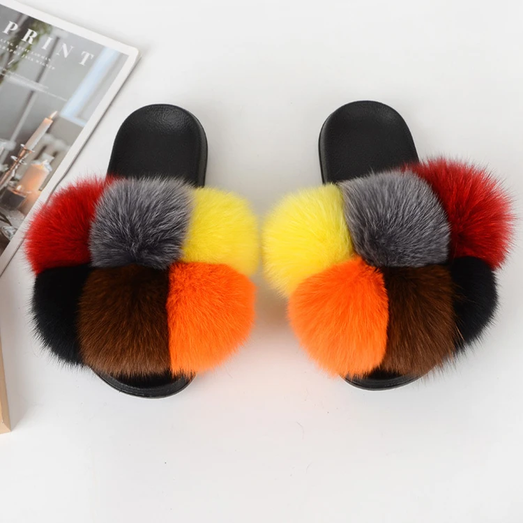 Factory New Design Raccoon Faux Fur Slide Casual Genuine Slides Women Fluffy Six Fur Ball Slippers Shoes
Factory New Design Raccoon Faux Fur Slide Casual Genuine Slides Women Fluffy Six Fur Ball Slippers Shoes