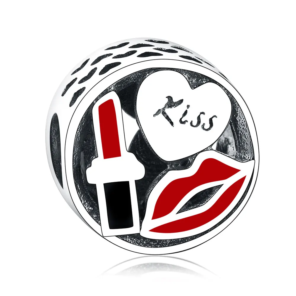 Wholesale New 925 Sterling Silver Lips Lipstick Heart Openwork Beads Charms Fit Original Pandora Bracelet Necklace Jewelry
Wholesale New 925 Sterling Silver Lips Lipstick Heart Openwork Beads Charms Fit Original Pandora Bracelet Necklace Jewelry