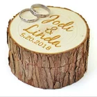 Personalized Wood Wedding Ring Box ,Wedding Ring Bearer, Custom Rustic Wedding Ring Box