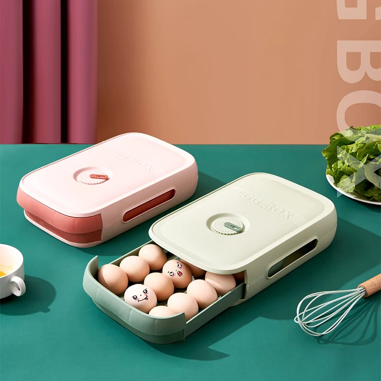 Home Kitchen Drawer Type Fridge Plastic Egg Food Storage Box Containers With Lids, Blue pink white green
Home Kitchen Drawer Type Fridge Plastic Egg Food Storage Box Containers With Lids, Blue pink white green