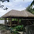 Plastic Synthetic Plastic Artificial Thatch And Palm Leaves Roof For Gacebo Roof Material