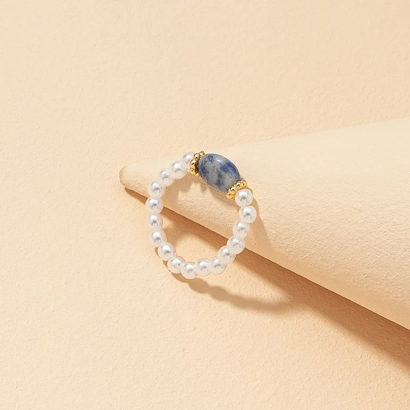 2021 New Arrival Pearl with Stone Finger Elastic Ring Irregular Geometric Stone Beads Imitation Pearl Stretch Ring for Women
2021 New Arrival Pearl with Stone Finger Elastic Ring Irregular Geometric Stone Beads Imitation Pearl Stretch Ring for Women