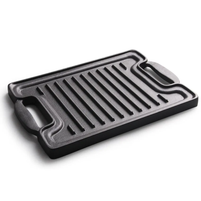 Hot selling two side using outdoor BBQ griddle grill pan frying pan,roast plate