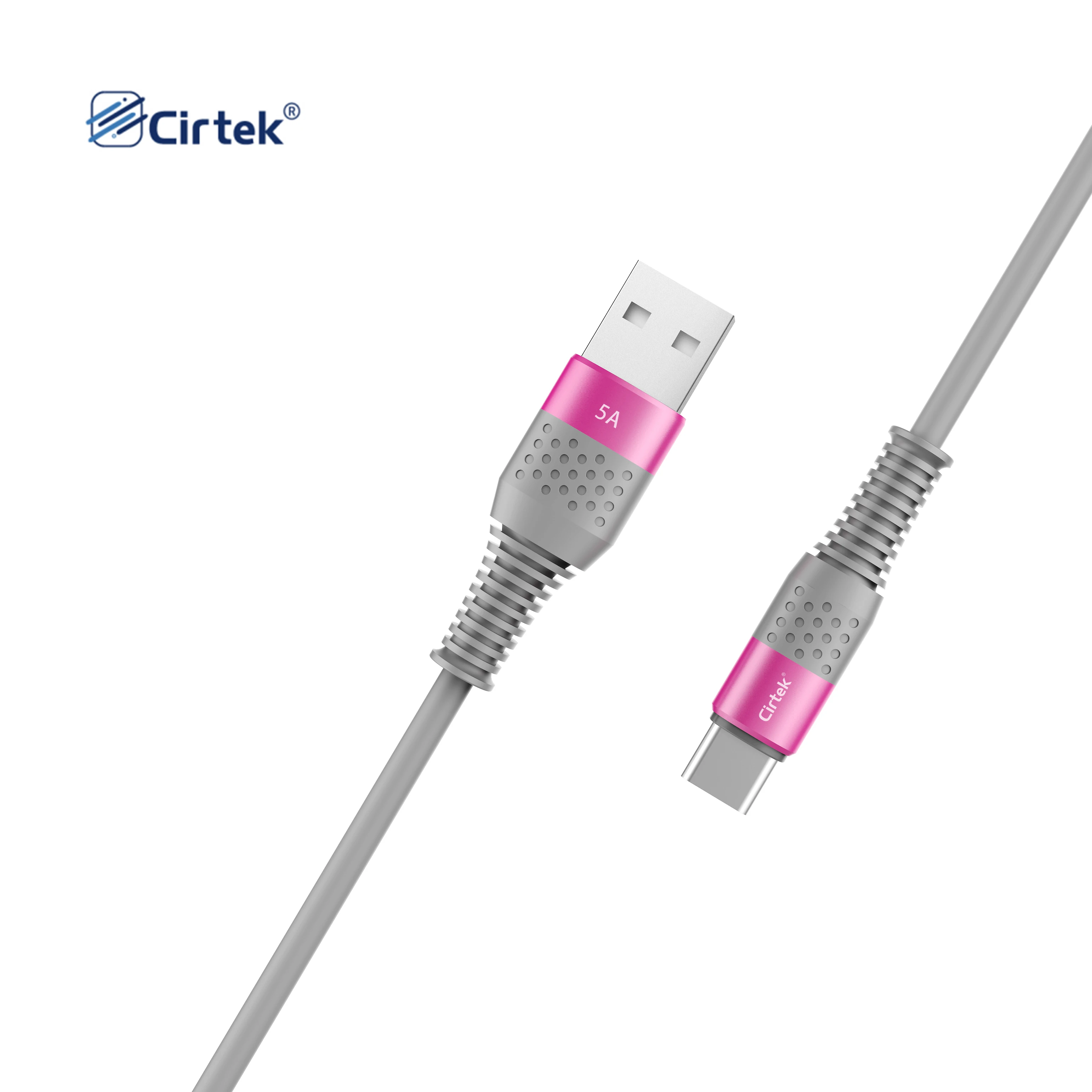 Cirtek mobile charging cable usb c cord 1m 5A silicon aluminum alloy fast charger cable data transfer usb c for smart phone pad
Cirtek mobile charging cable usb c cord 1m 5A silicon aluminum alloy fast charger cable data transfer usb c for smart phone pad