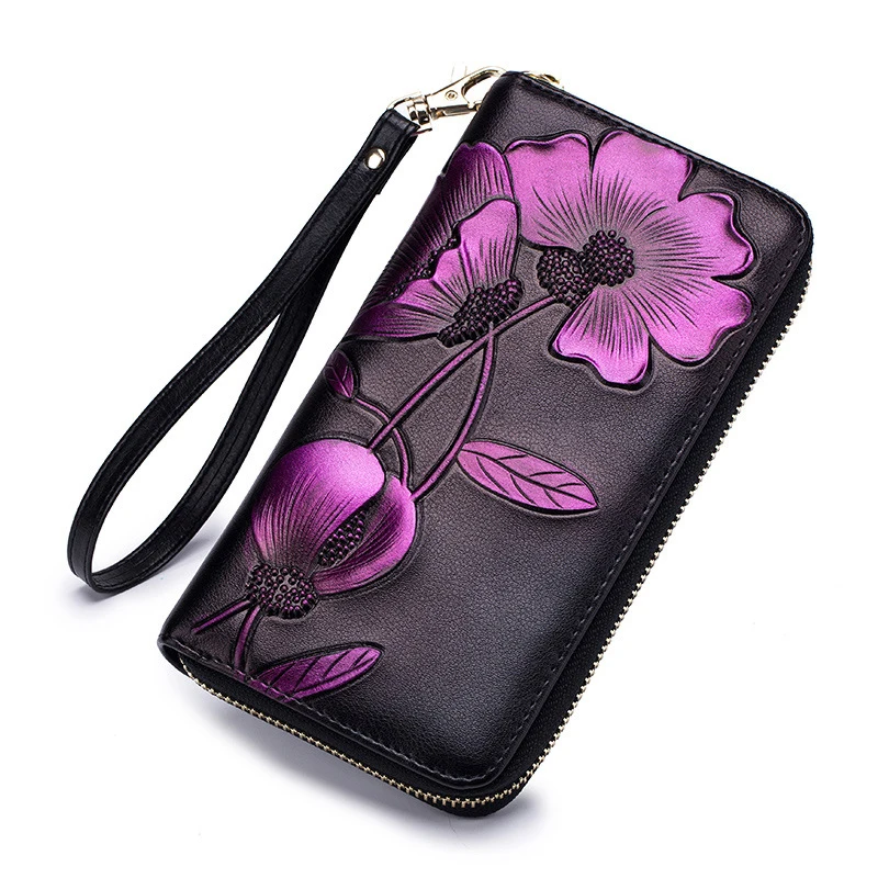 Hand-painted flower good-looking handbag fashion genuine leather purse long zipper women wallet, Red,purple,blue,yellow,green
Hand-painted flower good-looking handbag fashion genuine leather purse long zipper women wallet, Red,purple,blue,yellow,green
