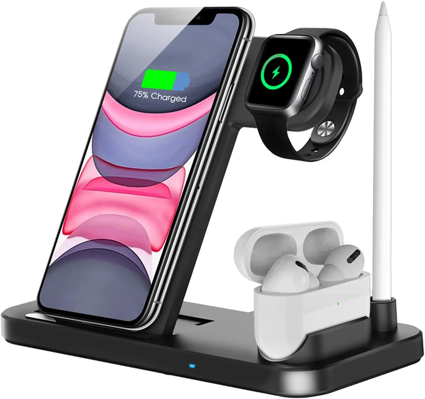 Turnmax 18W QI Fast 4 in 1 Wireless Charger Portable Charger Stand For Phones And Smart Watch
Turnmax 18W QI Fast 4 in 1 Wireless Charger Portable Charger Stand For Phones And Smart Watch