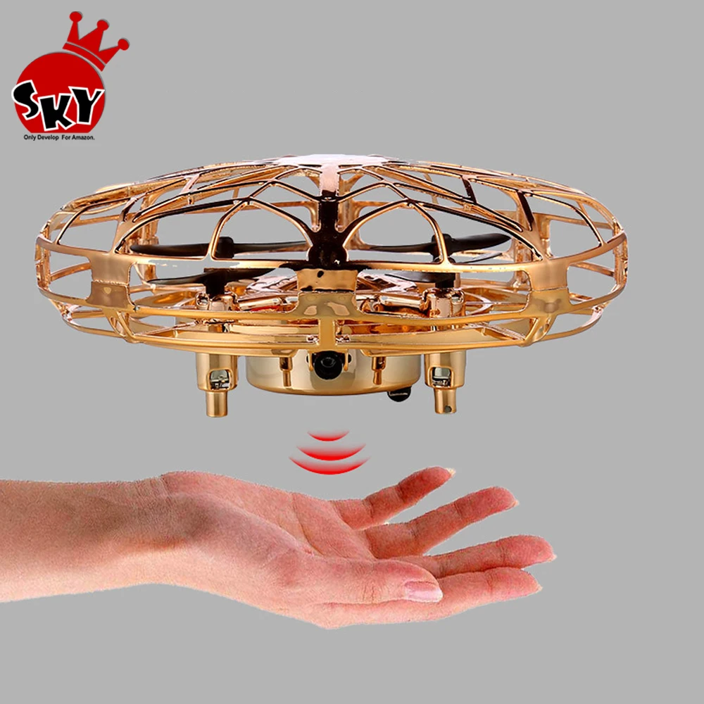 

Mini Induction UFO Drone Toys Anti-collision Helicopter Hand UFO Aircraft Sensing Drone Electronic Flying Toy For Kids