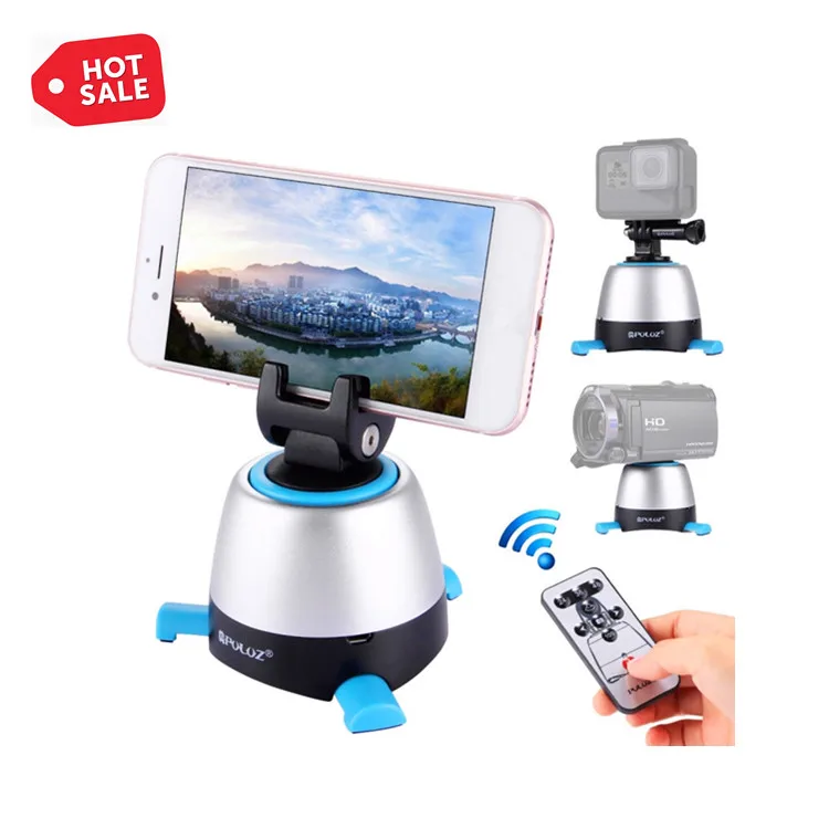 

Hot Sale PULUZ Electronic 360 Degree Rotation Camera Tripod Phone Holder Selfie Stick With Remote Controller