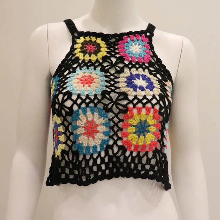 Women's pure handmade knit crochet hook beach bikini casual versatile hollow out vest, Customized color
Women's pure handmade knit crochet hook beach bikini casual versatile hollow out vest, Customized color